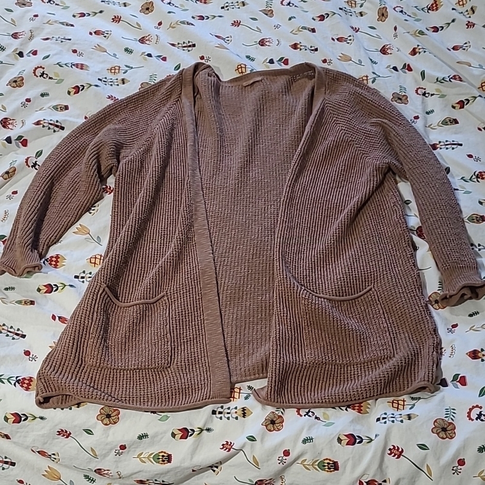 It is Well LA Cozy Ribbed Open-Front Cardigan Sweater